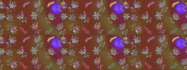 Modern tasarım posteri, kapak, kahverengi, mor ve yeşil renkli kart tasarımı. Son moda kar taneleri ve elementler onun kartlarını gösteriyor. Retro stil dokusu, şablon kış elementleri. Kar taneleri tasarımı.