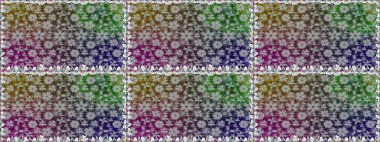 Renkli, pürüzsüz desen. Çiçek arkaplan. Raster illüstrasyonu. Çiçek duvar kâğıdı. Gri renkli şirin tekstil.