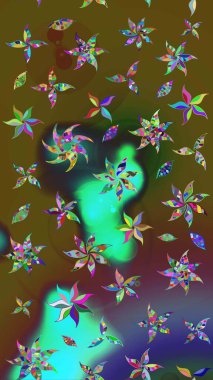 Tekstil veya kitap kapakları, imalat, duvar kağıtları, baskı, hediye paketi ve yapıştırma kitabı için çiçek eskizi geçmişi. Raster illüstrasyonu. Küçük ölçekli çiçeklerdeki basit sevimli desen.