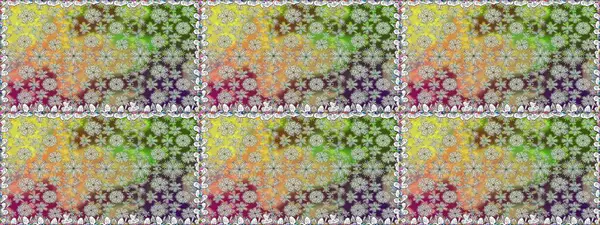 Raster illüstrasyonu. Tarafsız renklerde. Tarafsız renklerde bir papatya deseni.