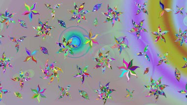 Raster deseni. Küçük çiçekte güzel bir desen var. - Gri ve nötr çiçekler. Doğa. Çiçek kompozisyonu. Çiçek kolajı. Çiçek arka planı.