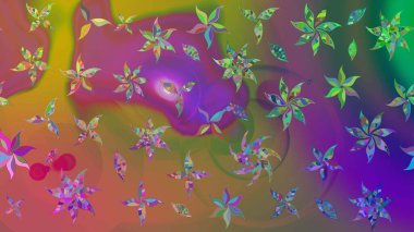 Küçük kahverengi ve yeşil çiçeklerle oldukça eski bir besin torbası deseni. Tekstil, kumaş, kapaklar, duvar kağıtları, baskı, paket, koleksiyon defteri, örgü, dekupaj için çiçek arkaplanı..