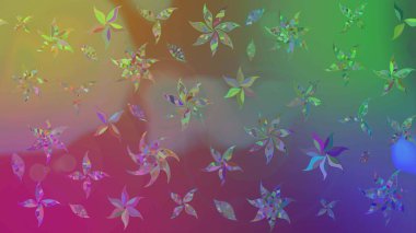 Manzaralı çiçek deseni. Çiçek kompozisyonu, el boyası, hassas şablon. Sevgililer günü ve tebrik kartı konsepti için şık bir davetiye. Üst görünüm, yumuşak yeşil ve mor renk.