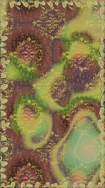 Modern çiçek arkaplanı. Parlak renkli çiçekleri ve kahverengi ve nötr renklerde yaprakları olan şaşırtıcı, pürüzsüz çiçek deseni. Moda baskıları için zarif bir şablon. Halk stili.