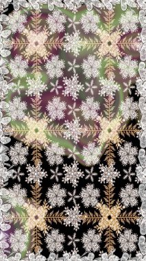 Çiçek deseni. Raster kusursuz. Güzel kumaş deseni. Düz Çiçek Elementleri Tasarımı. Renkli Bahar Teması Kusursuz Arkaplan.