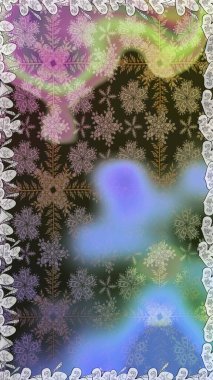 Çiçek desenli raster, gri ve mavi çizgi grafik desenli soyut raster arkaplan. Modern stil dokusu.