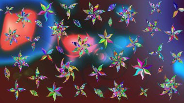 Güzel eskiz şekli. Yazdır. Düz Çiçek Elementleri Tasarımı. Renkli Yaz Temalı eskiz kalıbı. Güzel kumaş deseni. Raster çiçekli arka plan.