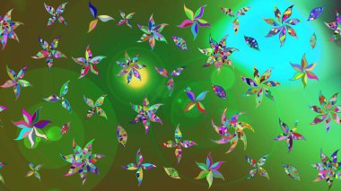 Arkaplan dokusu, duvar kağıdı, çiçek temalı renkler. Kabile sanatı boho baskısı, klasik çiçek arkaplanı. Soyut etnik raster çizim kalıbı.