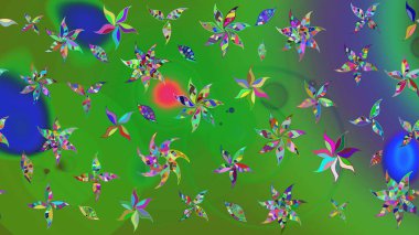 Çiçekli eskiz çizimi. Renkli çiçekler. Düz Çiçek Elementleri Tasarımı. Renkli Yaz Teması çizim şablonu.