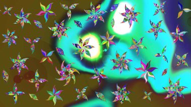 Renkli çiçekler. Düz Çiçek Elementleri Tasarımı. Renkli Bahar Teması eskiz kalıbı. Güzel çiçek deseni..