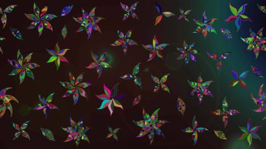 Raster illüstrasyonu. Çiçek. Gri ve kahverengi renklerde. Taslak dekoratif arka plan, çiçek mandala.