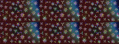 Küçük çaplı çiçeklerdeki basit şirin desenler. Tekstil veya kitap kapakları, imalat, duvar kağıtları, baskı, hediye paketi ve yapıştırma kitabı için çiçek eskizi geçmişi. Raster illüstrasyonu.