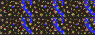 Kahverengi ve gri renkli çiçekler. Çiçek desenli çizim. Raster illüstrasyonu. Asya tekstil tarzında. Raster illüstrasyonu.