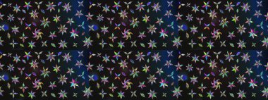 Suluboya çizim kalıbı. Suluboya tarzında gri ve mavi renkte çiçekler. Çiçek izi.