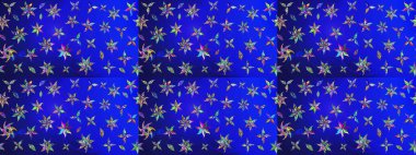 Yumuşak, bahar çiçekli arka plan. Çiçekli karalama şeklinde Raster çiçek deseni. Mavi ve yeşil renkte çiçekler.