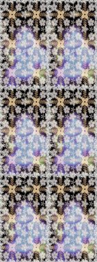 Yumuşak, bahar çiçekli arka plan. Çiçekli karalama şeklinde Raster çiçek deseni. Tarafsız ve gri renkte çiçekler.