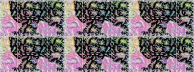 Fantezi çiçekli kusursuz desen, doğal duvar kağıdı, çiçek desenli kıvrım çizimi. Paisley el çizimi elementler. Ev dekoru.