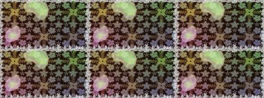 Çiçeksiz desenli arka plan, yaz çiçekleri. Renkli Bahar Temalı Kusursuz Arkaplan. Gri ve kahverengi renkli çiçekler. Düz Çiçek Elementleri Tasarımı.