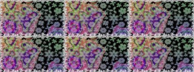 Sabıka fotoğraflarında, bebek kıyafetlerinde, duvar kâğıtlarında, paket kutularında falan kullanılabilir. Zarif, parlak ve pürüzsüz gri ve nötr çiçek desenli tasarım.