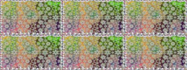 Raster illüstrasyonu. Gri renkli gri papatya deseni. Gri renklerde.