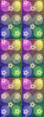 Modern soyut tasarım posteri, kapak, nötr, yeşil ve mor renkli kart tasarımı. Retro tarzı, kış elementleri. Son moda kar taneleri ve elementler onun kartlarını gösteriyor. Kar taneleri tasarımı.