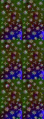 Çiçekli zambakların eskiz geçmişi. Çiçek tasarımı için inanılmaz bir kolaj cenneti tarzı. Parlak çiçekli kolaj çiçekleri yeşil ve kahverengi.