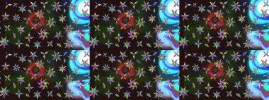 Anti-stres için soyut örnek sayfası. Renklerle. Raster illüstrasyonu.