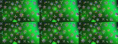 Raster Illustrasyon 'daki Çiçek Deseni' nin son moda çizimi. Düz Çiçek Elementleri Tasarımı. Renkli Yaz Temalı eskiz kalıbı. Güzel kumaş deseni.