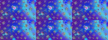 Güzel karalamalı çiçek desenli çizim. Raster illüstrasyonu. Güzel kumaş deseni. Küçük çiçekte sevimli çiçek deseni var..