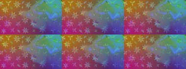 -mor ve kahverengi çiçekler. Raster deseni. Doğa. Çiçek arkaplan. Çiçek kompozisyonu. Çiçek kolajı. Küçük çiçekte güzel desen var..