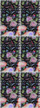 Raster deseni. Küçük çiçekte güzel bir çiçek deseni var. Çiçekli, suluboya desenli kusursuz çiçek deseni.