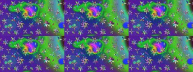 Fantezi çiçekli eskiz deseni, doğal duvar kağıdı, çiçek desenli kıvrım çizimi. Paisley el çizimi elementler. Ev dekoru.