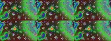 Tomurcukları çiçek olan sevimli bir çiçek deseni. Eskiz geçmişi. Raster illüstrasyonu. Kumaş, tekstil, duvar kağıdı baskısı için. Eski usul. Raster..