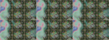 Çiçeksiz desenlerin resmi. Vadinin çiçekleri gri ve yeşil renklerde.