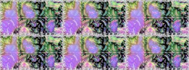 Tarafsız ve mor renkli çiçekler. Renkli Bahar Temalı Kusursuz Arkaplan. Çiçeksiz desenli arka plan, yaz çiçekleri. Düz Çiçek Elementleri Tasarımı.