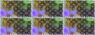 Çiçekli karalama şeklinde Raster çiçek deseni. Yumuşak, bahar çiçekli arka plan. Gri ve nötr renkte çiçekler.