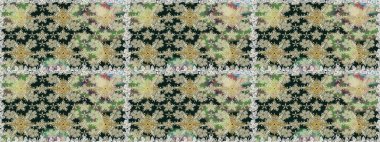 Küçük çiçekteki sevimli çiçek deseni. Varicoloneutral ve gri raster pürüzsüz çizim. Birçok nötr ve gri soyut çiçekli tropikal desenler.