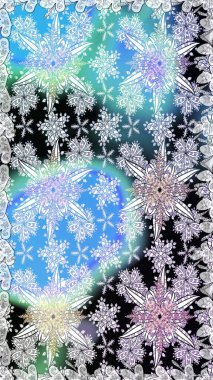 Raster illüstrasyonunda kusursuz çiçek deseni. Tarafsız ve mavi renkte çiçekler.