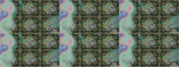 Çiçeksiz desenlerin resmi. Vadinin çiçekleri gri ve yeşil renklerde.