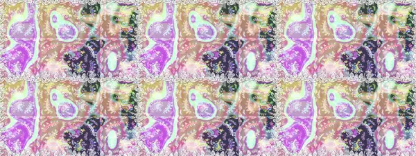 Güzel çiçek desenli küçük çiçek. Çiçekler, suluboya ile sorunsuz çiçek desenli. Raster desen.