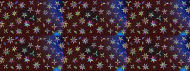 Hoş bir çiçek geçmişi var. Raster illüstrasyonu. Küçük bir çiçekte eskiz deseni. Güzel kumaş deseni.