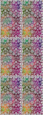 Düz çiçek öğeleri tasarım. Raster. Bahar Tema Dikişsiz desen arka plan rengi.