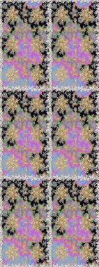 Barok tarzında kusursuz bir doğulu süsü. Gri renklerdeki altın elementler. Geleneksel klasik raster altın pürüzsüz desen.