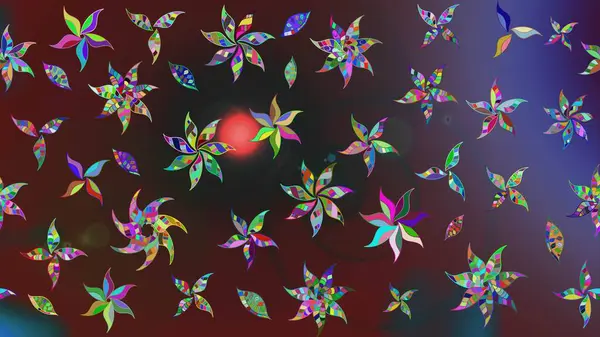 Raster illüstrasyonu. Asya tekstil tarzında. Güzel kumaş deseni. Düz Çiçek Elementleri Tasarımı. Renkli Bahar Teması eskiz kalıbı. Çiçek desenini çiz.