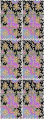 Barok tarzında kusursuz bir doğulu süsü. Gri renklerdeki altın elementler. Geleneksel klasik raster altın pürüzsüz desen.