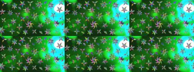 Raster illüstrasyonundaki çiçek desenli çizim. Renkli çiçekler.