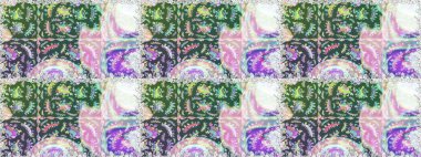 Botanik seamless modeli. Raster desen. Organik öğeleri. Suluboya efekti.