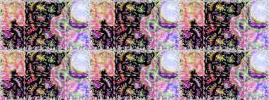 Küçük çiçekteki sevimli çiçek deseni. Raster illüstrasyonu. Modaya uygun kumaş deseni. Kusursuz Tony kumaş deseni.