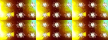 Raster Noel soyut renkli arka plan ve tatlı kar tanesi. Kar taneleri deseni. Raster illüstrasyonu. Şirin desen. Noel Kar Taneleri Arkaplanı.