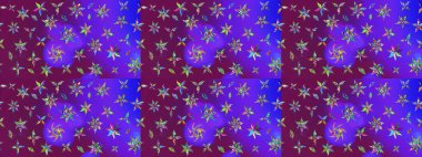 Tekstil için figür. Davetiye ve kartpostal tasarımı için dekoratif çiçek unsurları. Şirin, zarif çiçekler Raster illüstrasyonu. Yapraklı çizim şekli. Poster veya kapak için arkaplan.